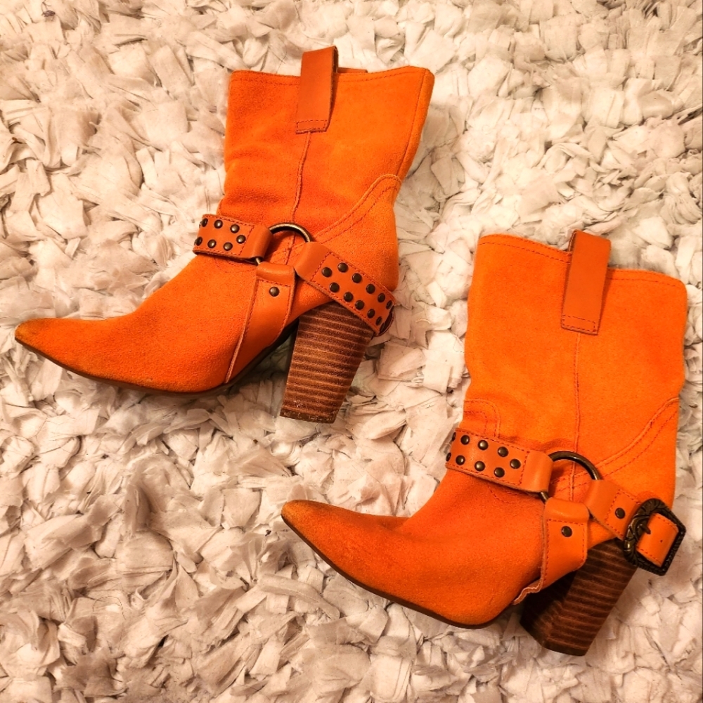 Orange Dingo Booties